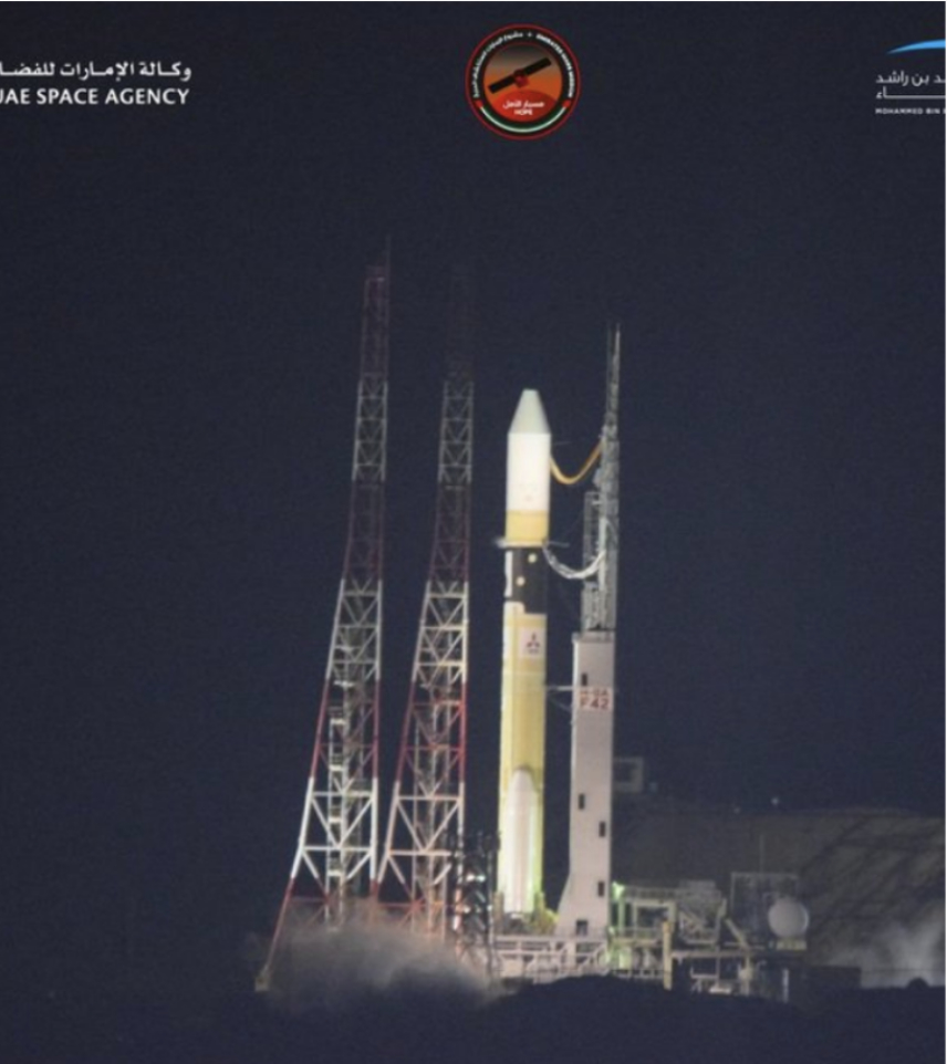 Uaes Hope Mission Underway After Liftoff By Mhi H Iia Launch Vehicle