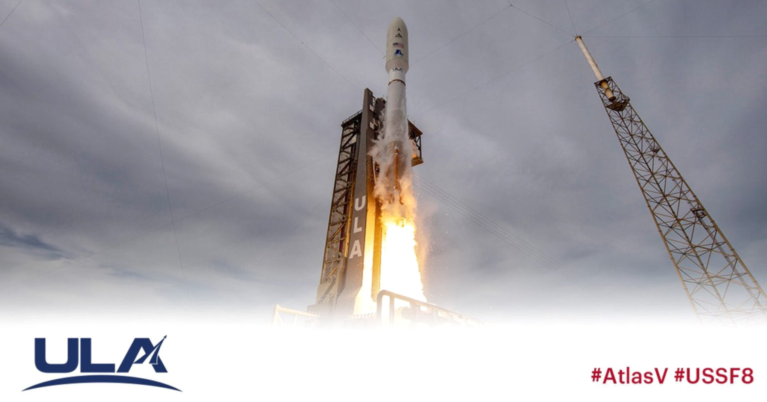 A United Launch Alliance Atlas V Rocket Lifts The USSF 8 Mission To