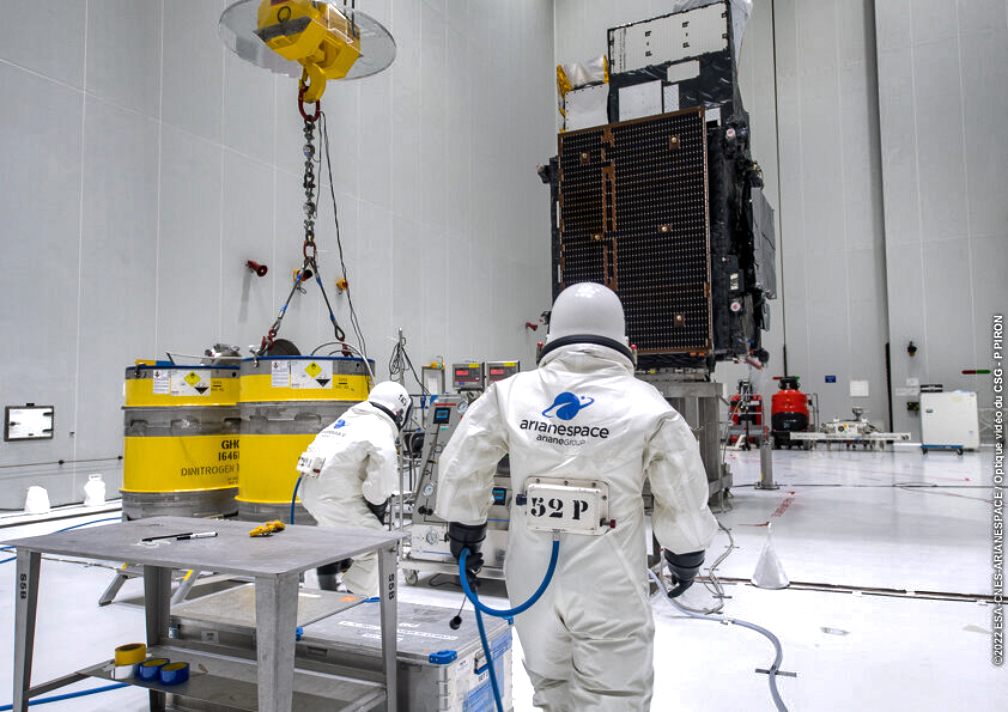 Europes New Weather Satellite Fueled Prepped For A December Th