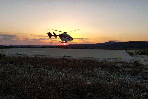 Demonstration of Live, Broadband VSAT Comms in Medevac Helicopter