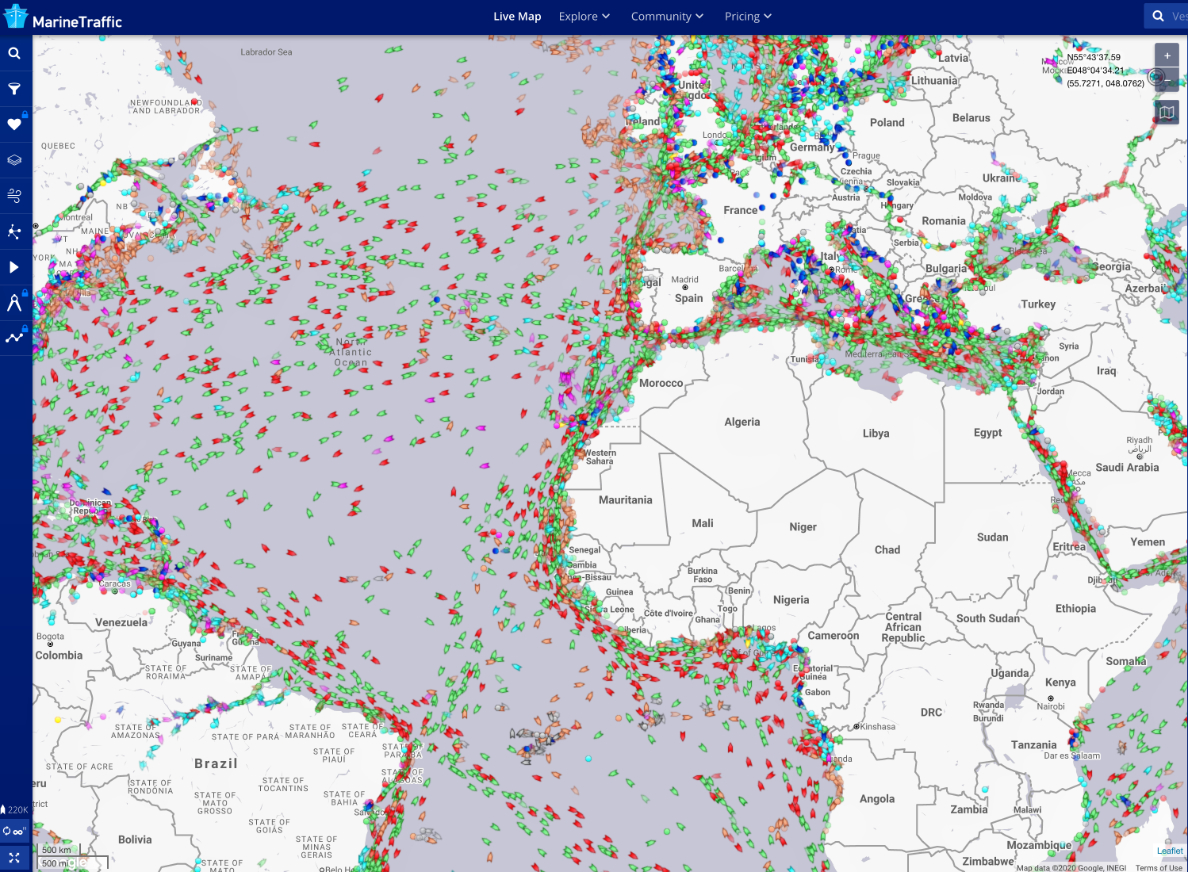 MarineTraffic Live Map 