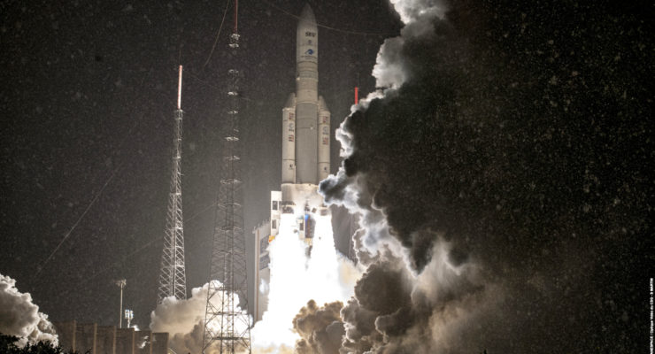 Thales Alenia Space Built SES-17 + SYRACUSE 4A Satellites Successfully Launched By Arianespace