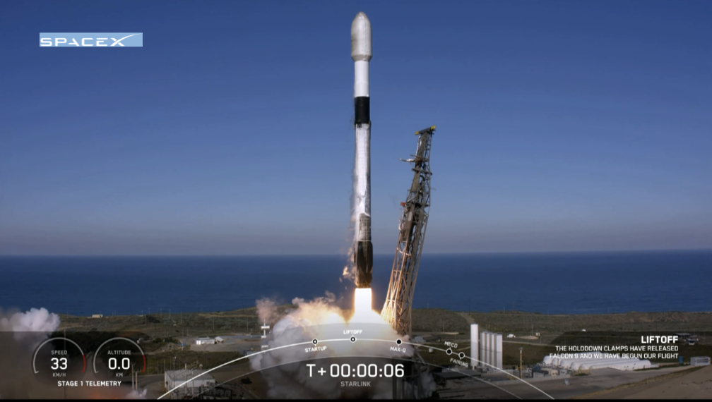 Fifty Starlink Satellites Climb To Orbit Via The SpaceX Falcon 9 Launch ...