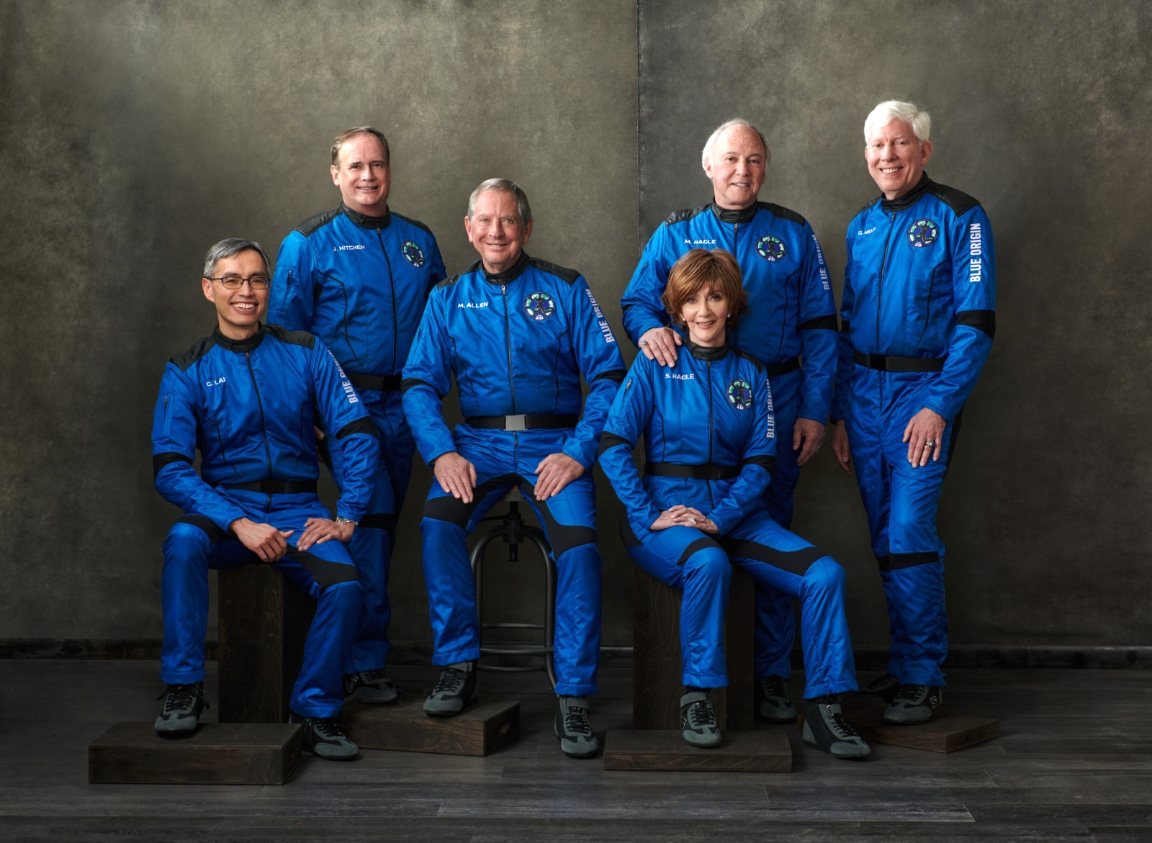 Blue Origin’s New Shepard 20 Successfully Launches With A Crew Of Six ...