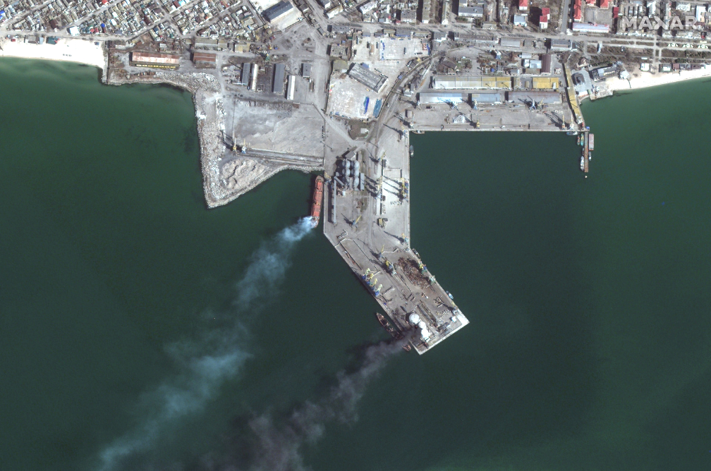 Maxar Captures Satellite Imagery Of Damaged Russian Alligator-Class ...