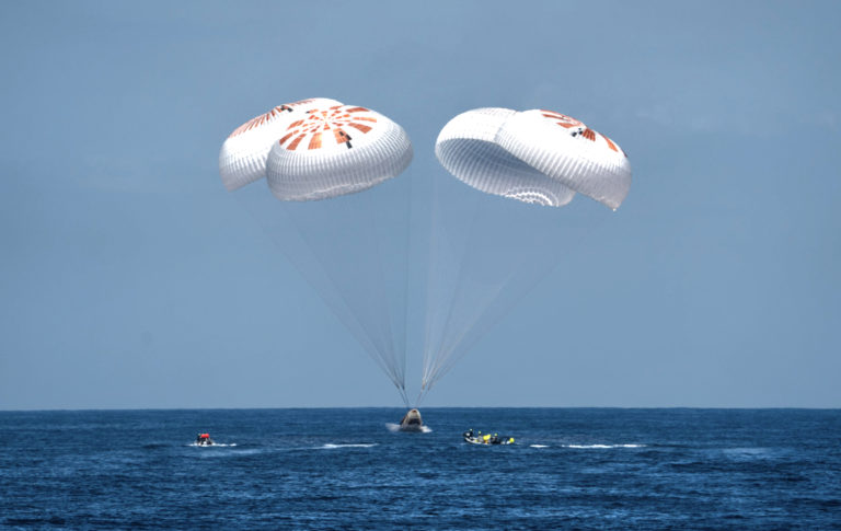 The 1st All-Private 4 Astronaut Mission To ISS Concludes With A Safe + Successful SpaceX Dragon Capsule Splashdown