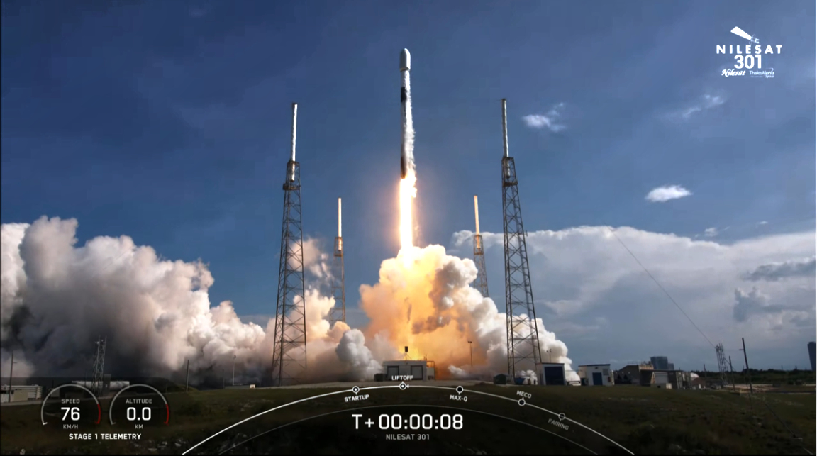 SpaceX drives the Nilesat 301 satellite to orbit – SatNews