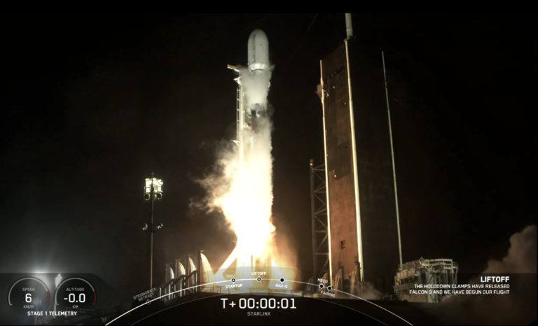 Starlinks — 53 in number — are motivated to orbit by SpaceX and a Falcon 9 launch vehicle