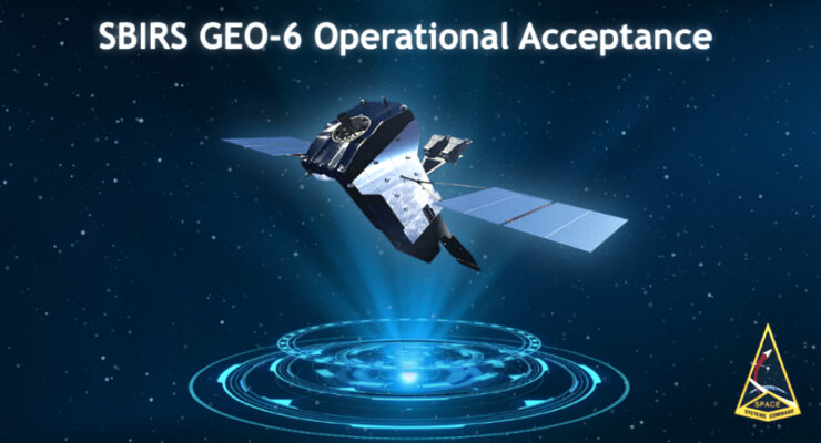 SBIRS GEO-6 Satellite control authority transferred to SpOC