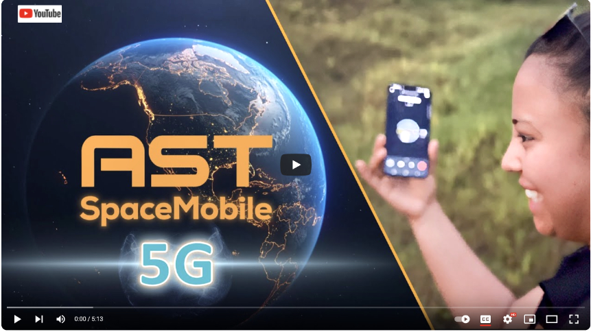 AST Space Mobile video sscreen