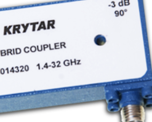 KRYTAR's new compact 3 dB, 90-degree hybrid coupler covering the frequency from 0.4 to 7.125 GHz