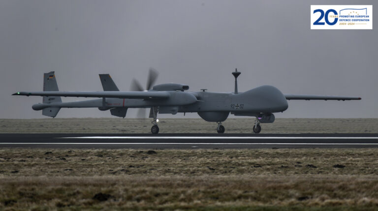 EDA promotes military drone use in shared airspace with German-Dutch flight