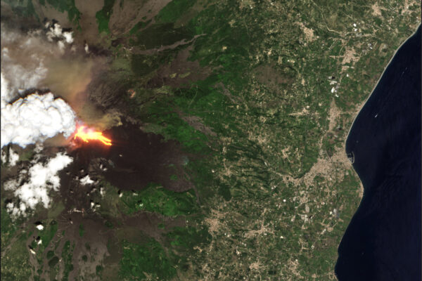 Mount Etna erupts