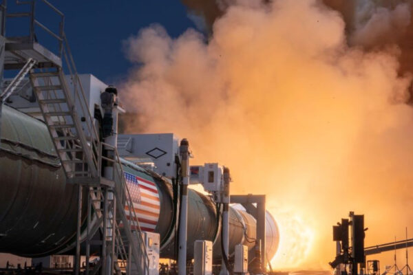 Northrop Grumman tests most powerful segmented solid rocket booster ever built