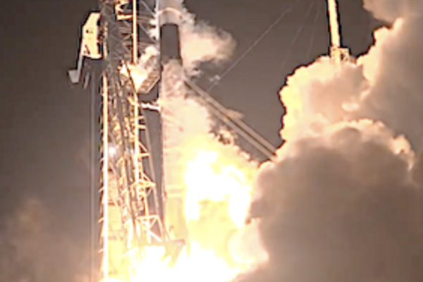 SpaceX's successful nightime launch of Starlink Group 10-18 smallsats from Florida