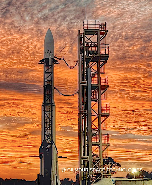 Australia's Gilmour Space explains why NO GO, and scrubs Wednesday's maiden launch of Eris Test Flight1