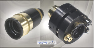 Compact 3x non-Browning zoom lens for Resolve Optics