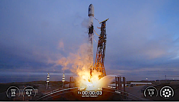 SpaceX launches Space Development Agency's top secret Tranche 1 mission on Wednesday from California