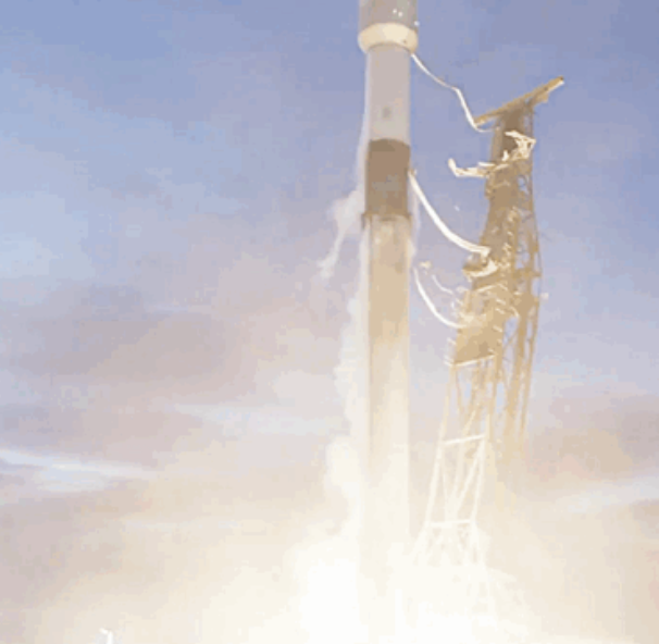 SpaceX launches Starlink smallsats Group 11-20 as sun sets in California on Sunday