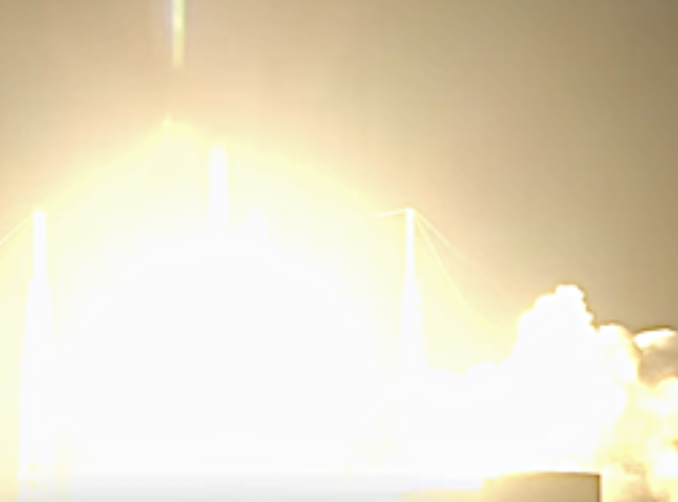 Amazon’s KF-03 mission is launched by SpaceX on a Florida night