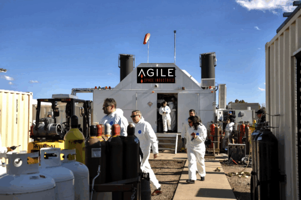 Agile’s test stands supporting Firefly’s lunar program