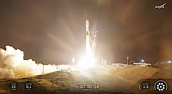 NASA's twin Sentinel-6B mission launches on Falcon 9 from California