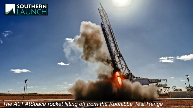 AtSpace launches A01 rocket from Southern Launch's Koonibba Test Range